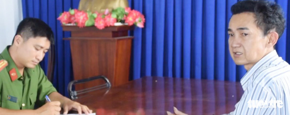 Nhân tại cơ quan công an vào tháng 1-2019 - Ảnh: CTV